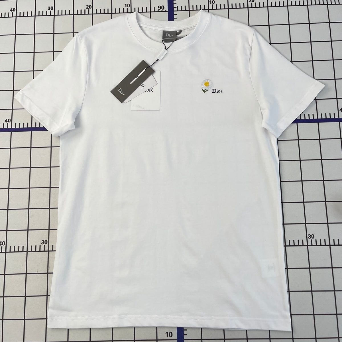 Dior daisy T-shirt vit