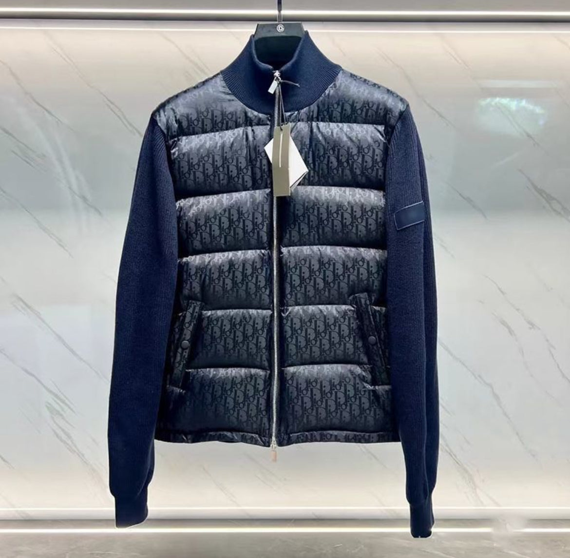 D cardigan - Navy Blue