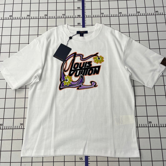 Louis Vuitton graffiti T-shirt vit